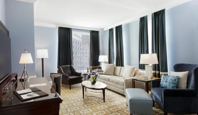 Boston Harbor Hotel  - Suite Living Room